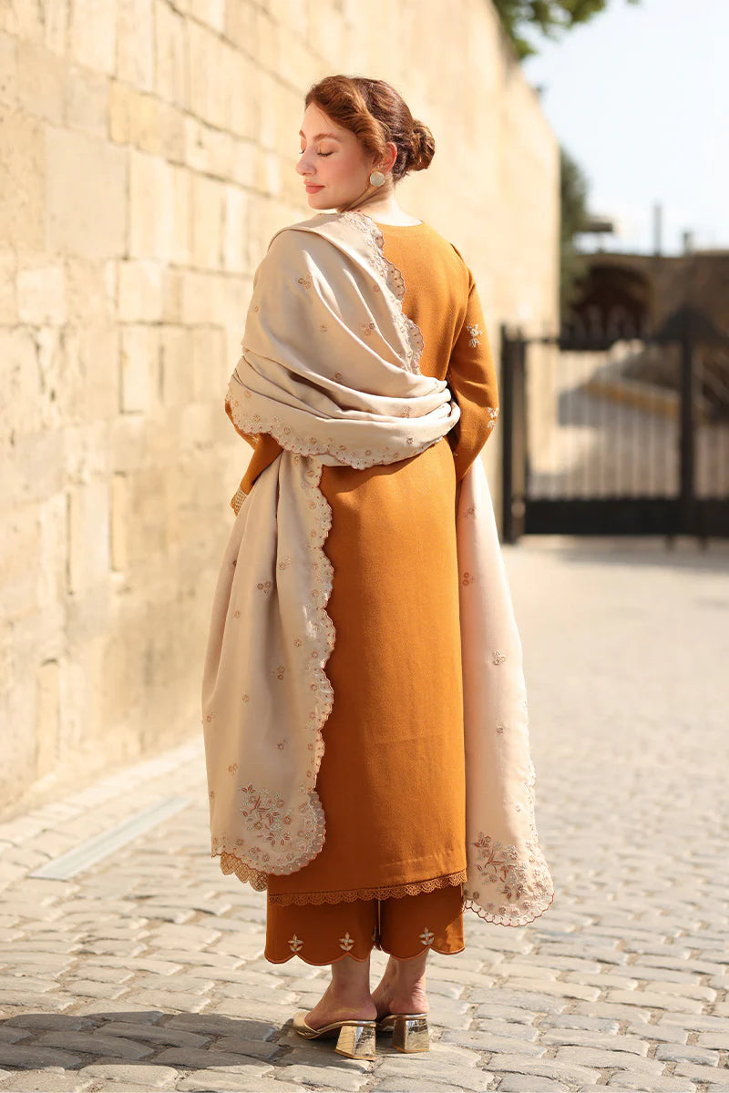 Rang Rasiya Carnation Luxury Shawl Edit | CAPUCCINO