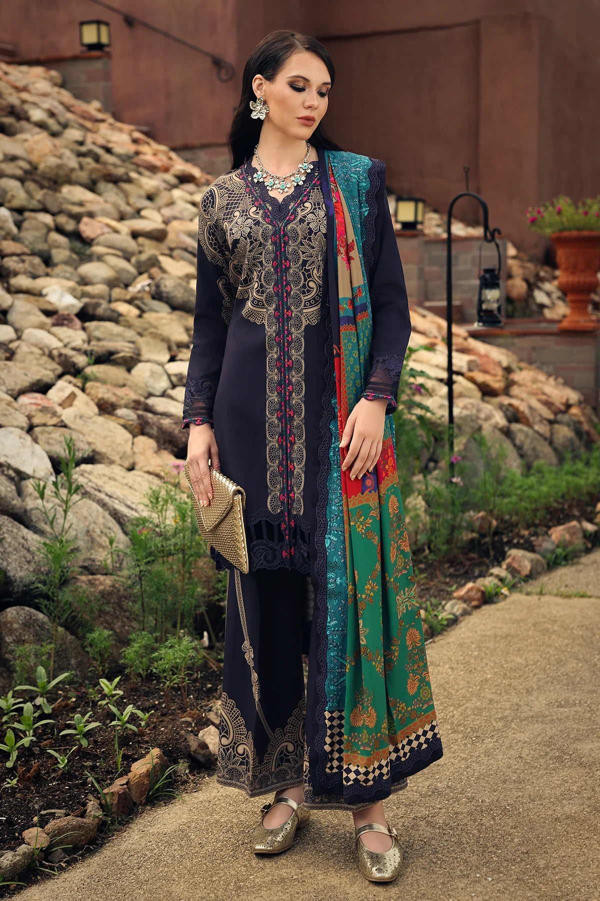 Charizma Combination Unstitched Embroidered Linen Collection Vol 2 2026 | CCW7 - 13