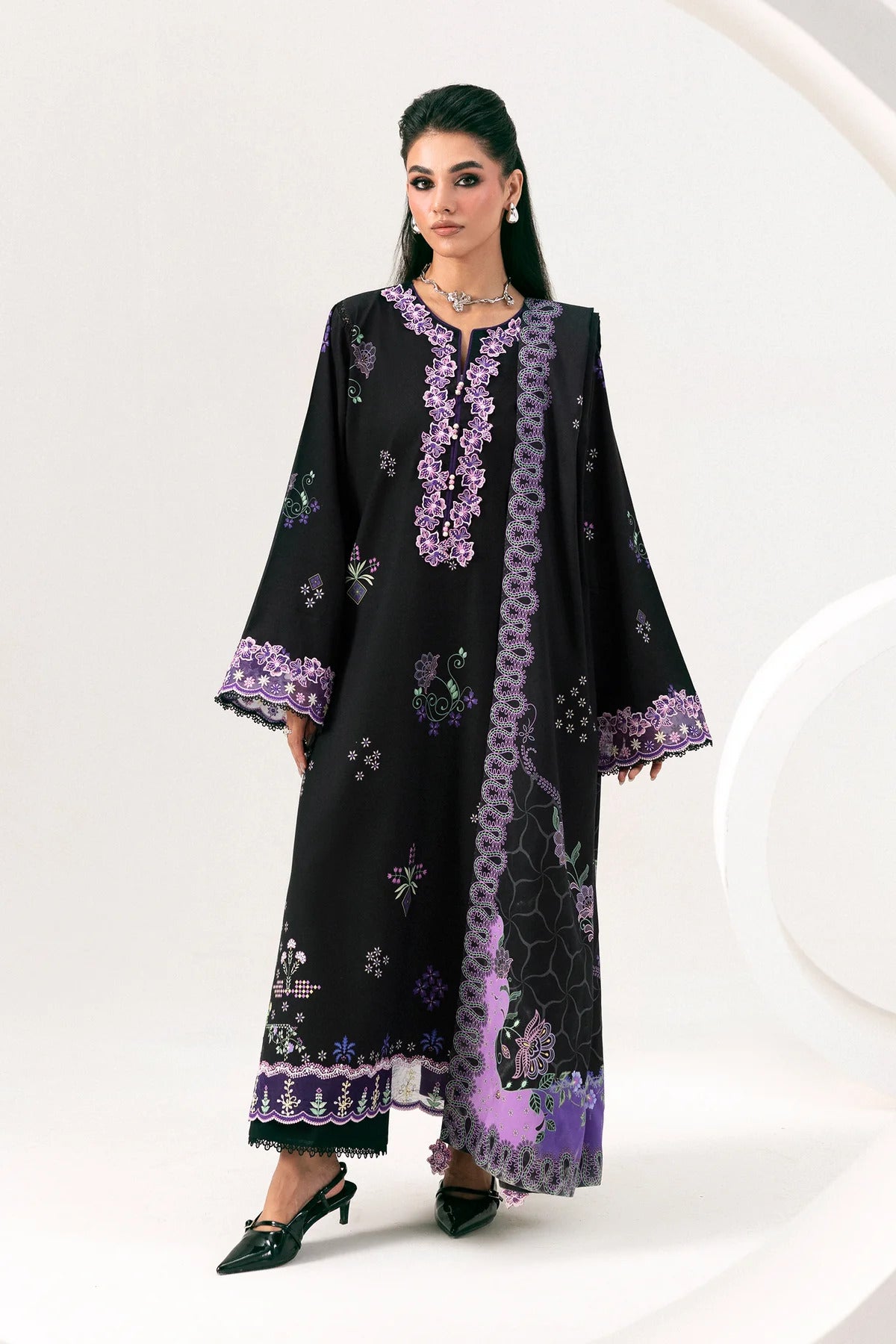 Qalamkar Qprints Winter 2026 | QPW-09B SAJAL
