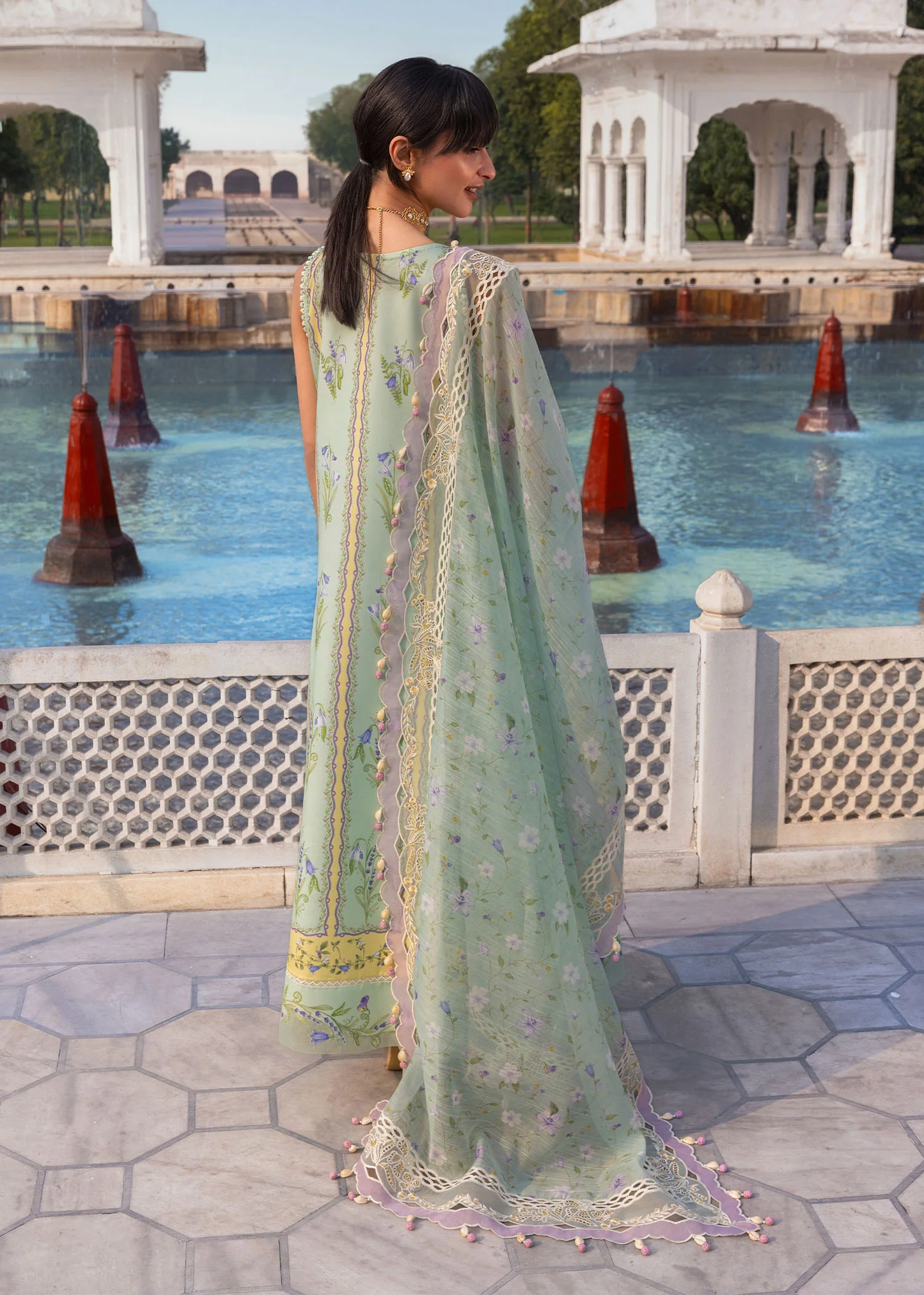 Crimson Luxury Lawn 2026 | SUN-KISSED LETTER | D-9B