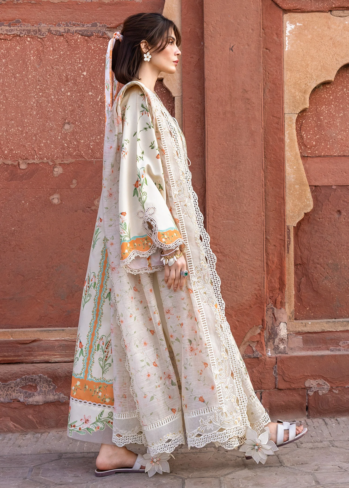 Crimson Luxury Lawn 2026 | SUN-KISSED LETTER | D-9A