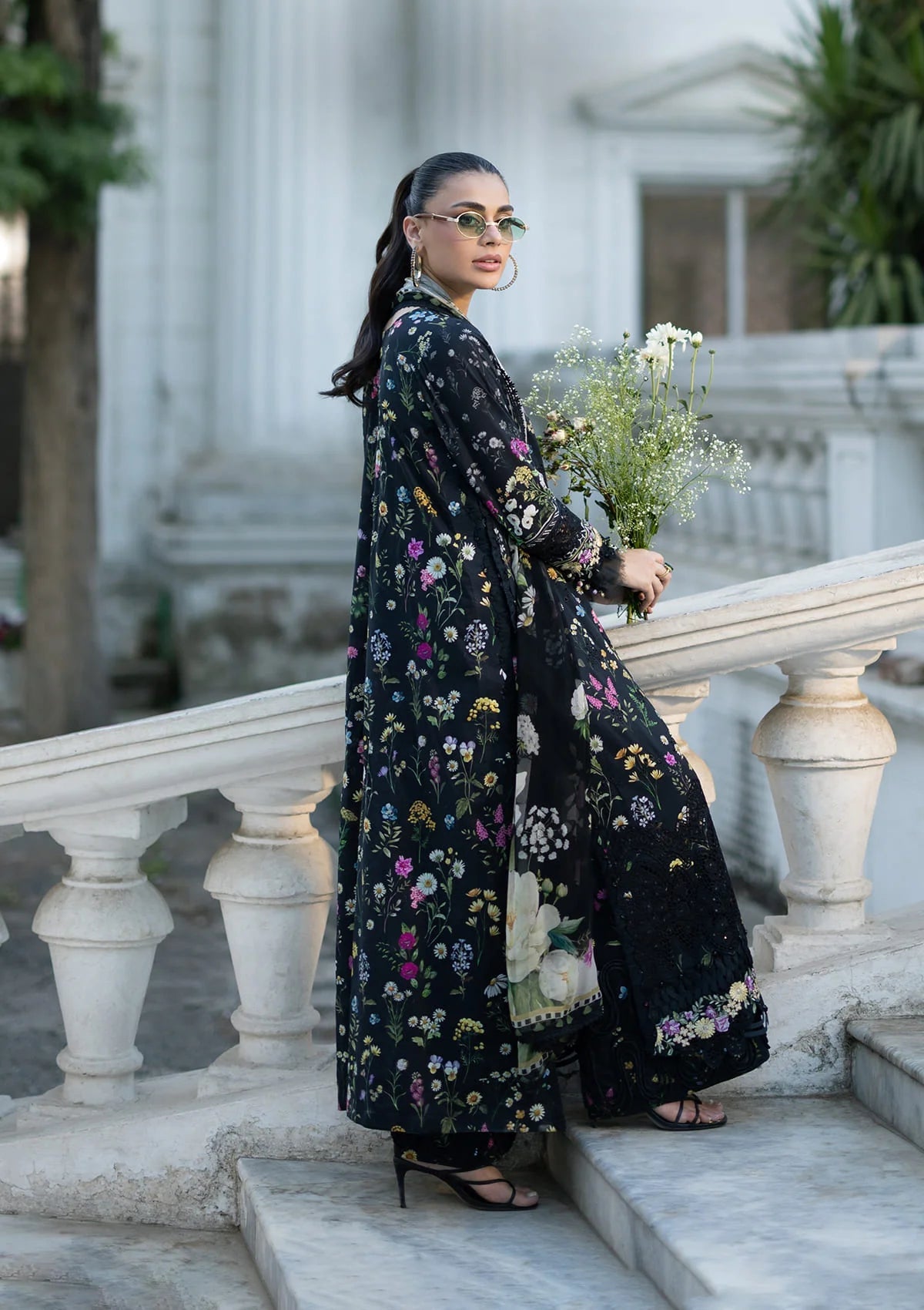 Signature Embroidered lawn With Chiffon Collection Vol-II '26 By Elaf | ESG-2B SASHA