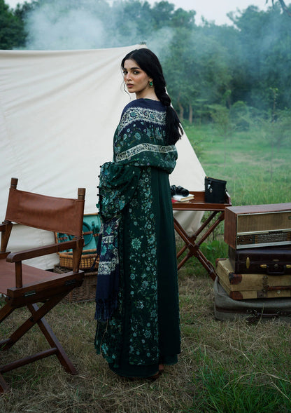 Elaf Wilderness Pashmina Shawl Edit 2026 | EWR-1A WINTERMINT