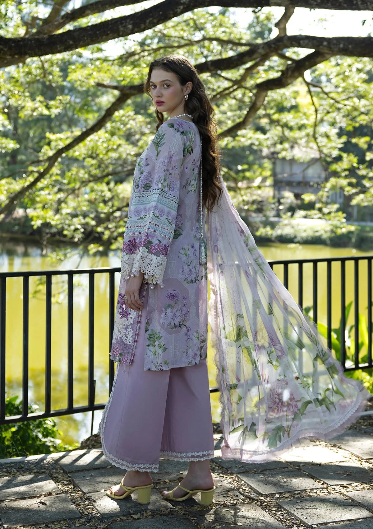 Elaf Signature Lawn 2026 | ESA-6A | MOONLIT PETALS