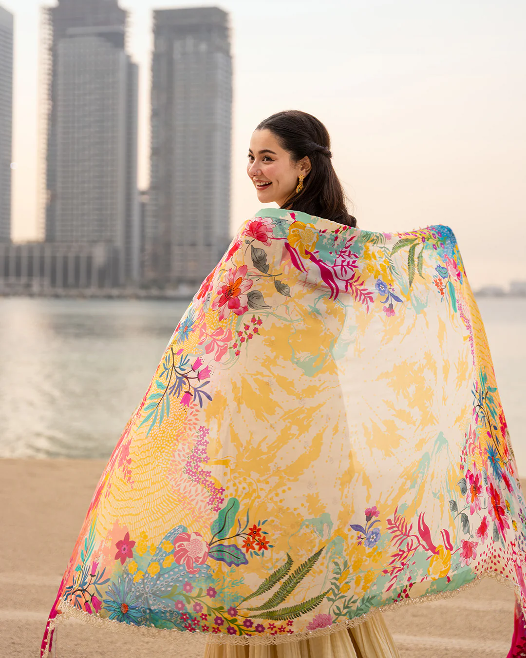 Faiza Saqlain X Hania Amir Luxury Lawn 2026 | MERJEM