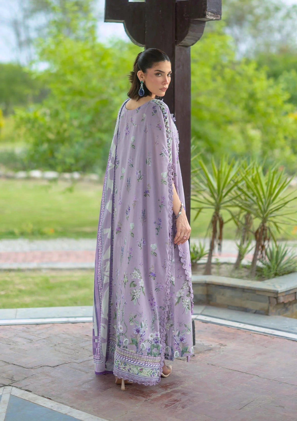 Elaf Bridgerton Prints 2026 | EPB-6A LILAC GARDEN