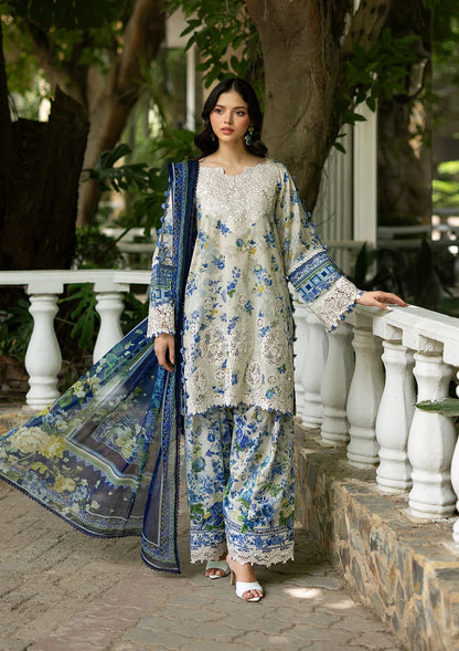 Signature Embroidered lawn With Chiffon Collection Vol-II '26 By Elaf | ESG-8B CELINE