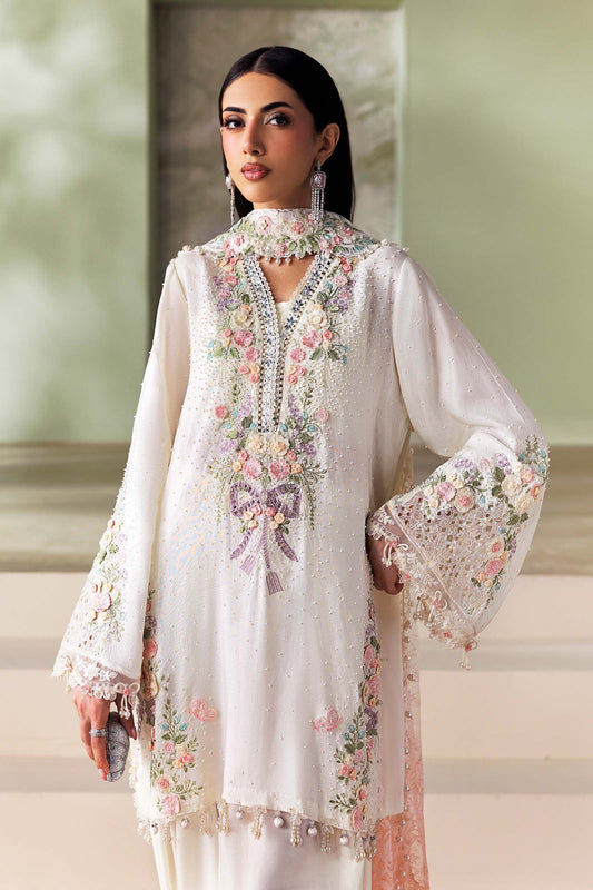 MARIA.B SOIREE Unstitched Formals Collection 2026 | SR-01-02-Ivory