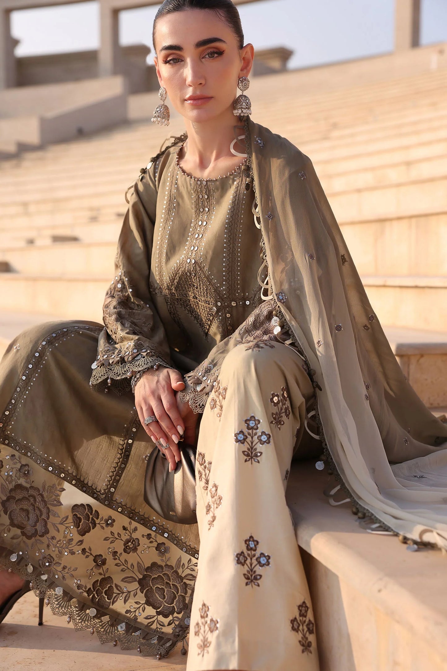 Maria B Luxury Lawn 2026 | D-2602-A