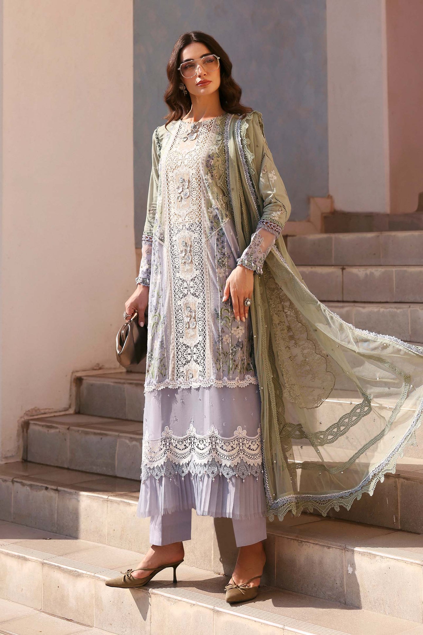 Maria B Luxury Lawn 2026 | D-2606-B