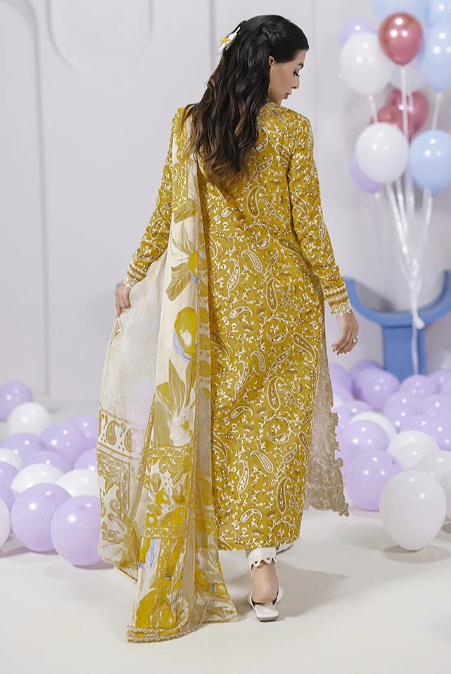 Qalamkar QPrints Embroidered Lawn 2025 | EM-10B | ADELE