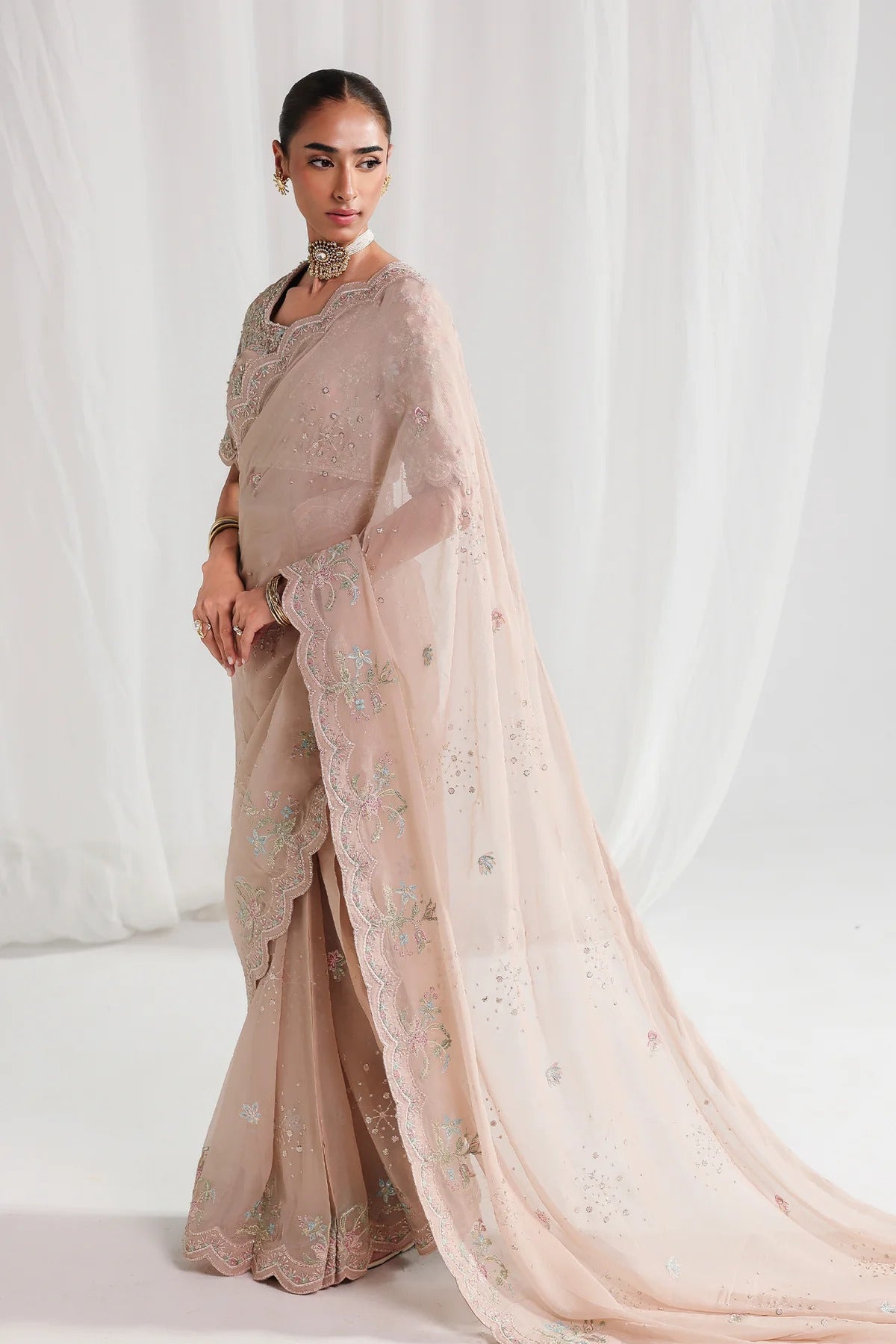 Qalamkar Chiffon Collection 2026 | QCC-04 NOVERA