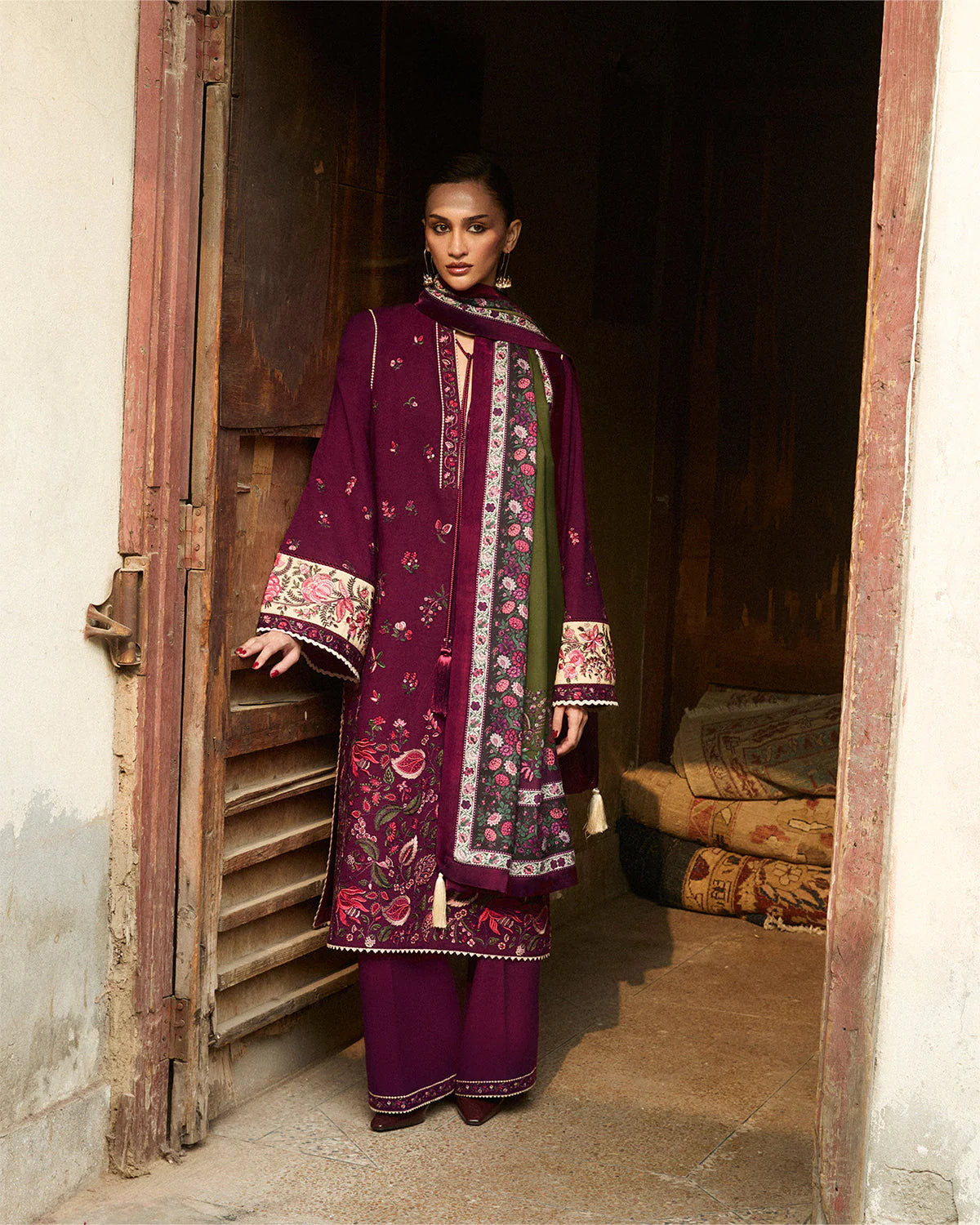 Jugnu Embroidered Karandi Collection 2025 | TIRAN