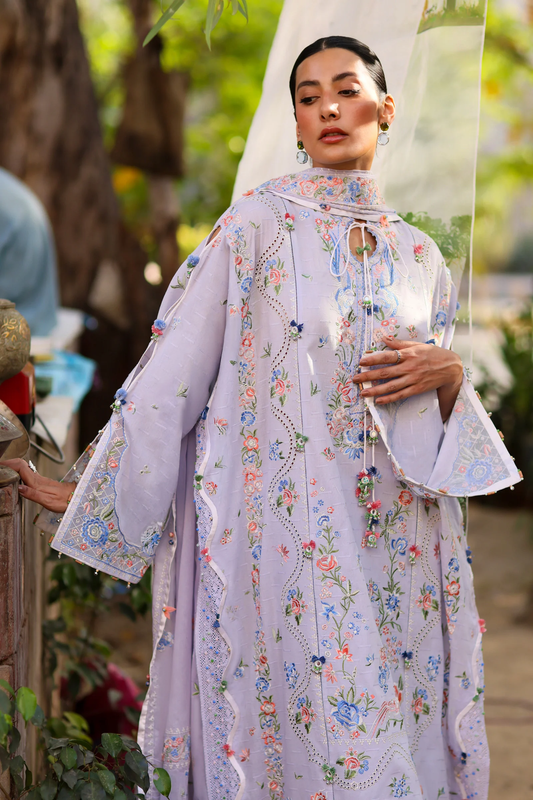 Zaha Festive Lawn 2026 | ZF26-11 | PERIWINKLE MUSE