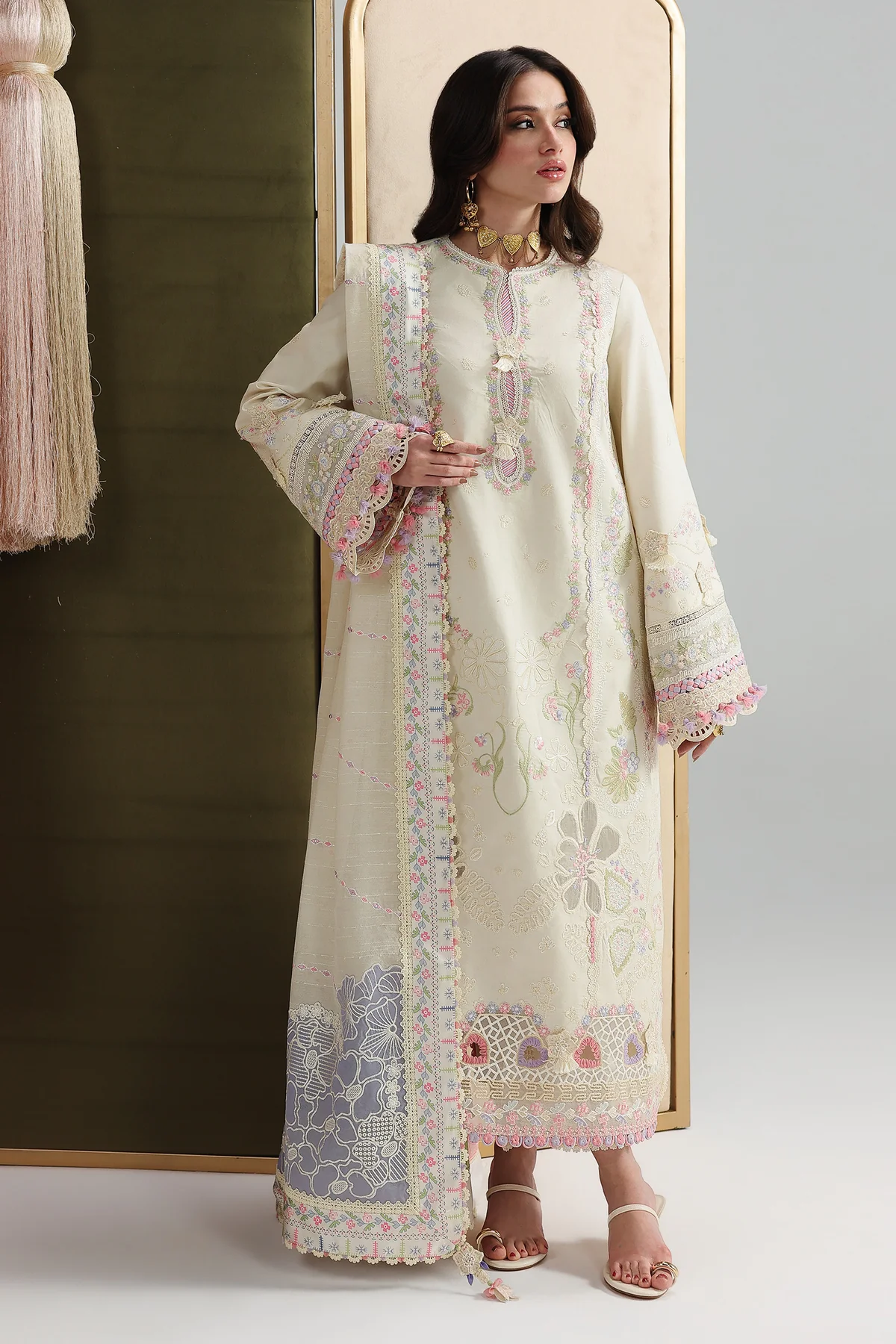 Qalamkar festive lawn 2026 | QFL-01 | ELMA