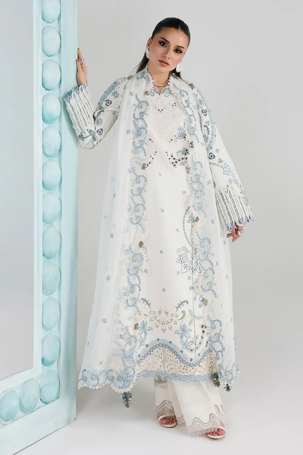 Qalamkar festive lawn 2026 | QFL-03 | IRMIN