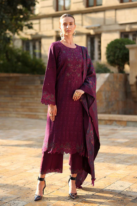 Rang Rasiya Carnation Luxury Shawl Edit | ESPRESSO