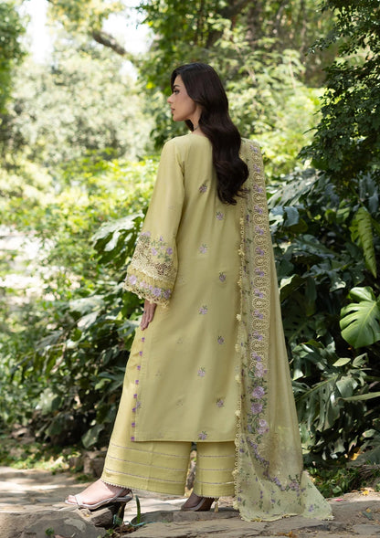 Elaf Premium Luxury Lawn 2026 Vol-02 | ELQ-7A | BUTTER YELLOW