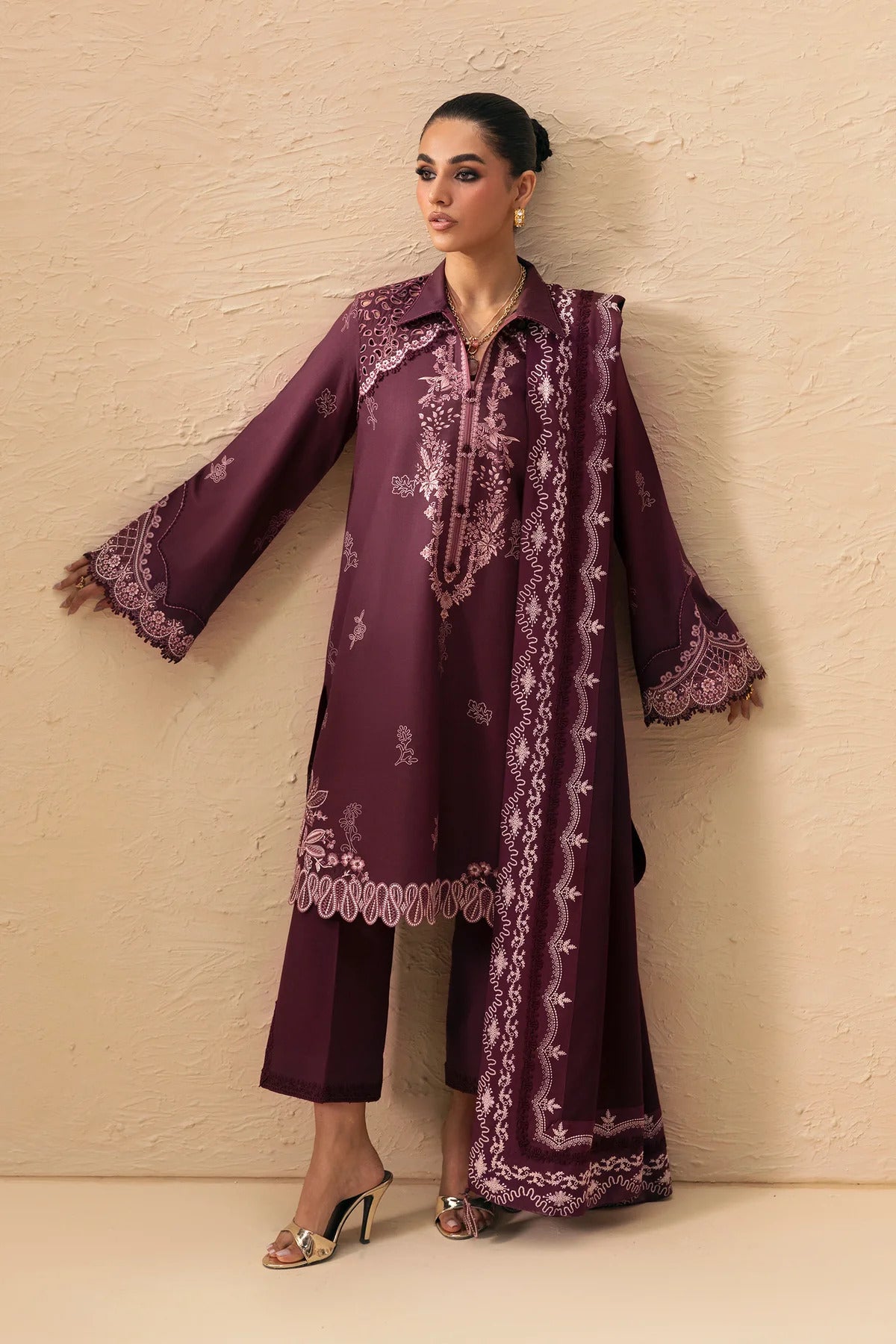 Qalamkar Qprints Winter 2026 | QPW-02B VEENA