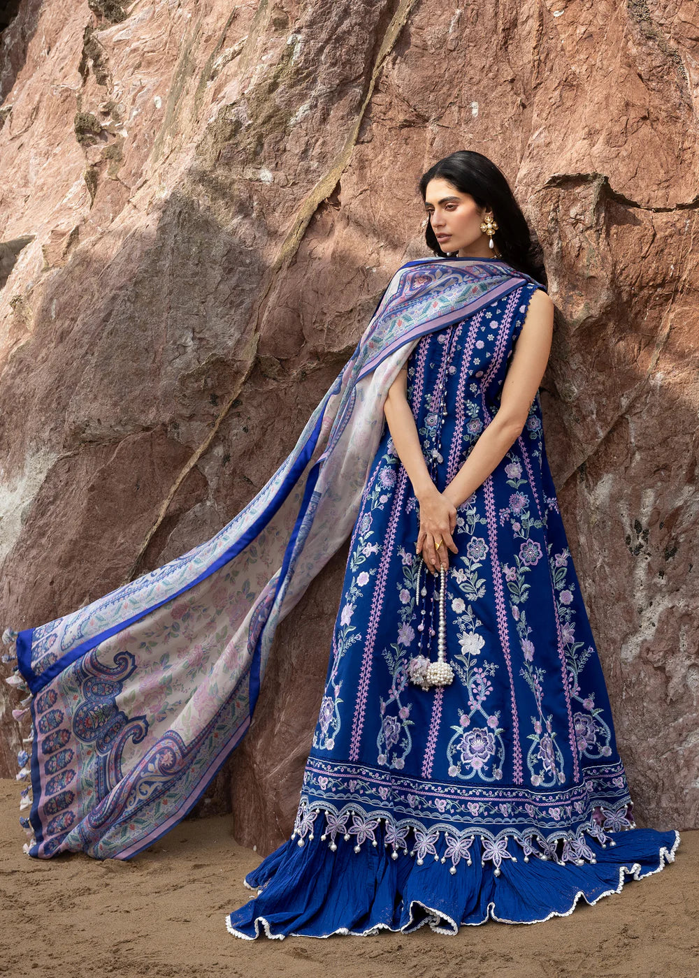 Siraa Luxury Lawn 2026 by Sadaf Fawad Khan | NEEL
