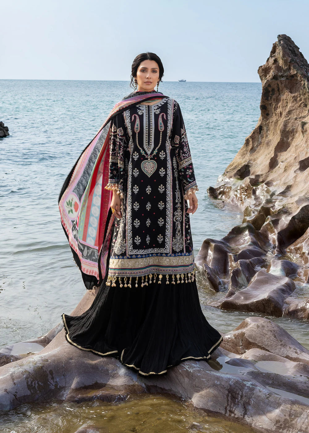 Siraa Luxury Lawn 2026 by Sadaf Fawad Khan | KOHL