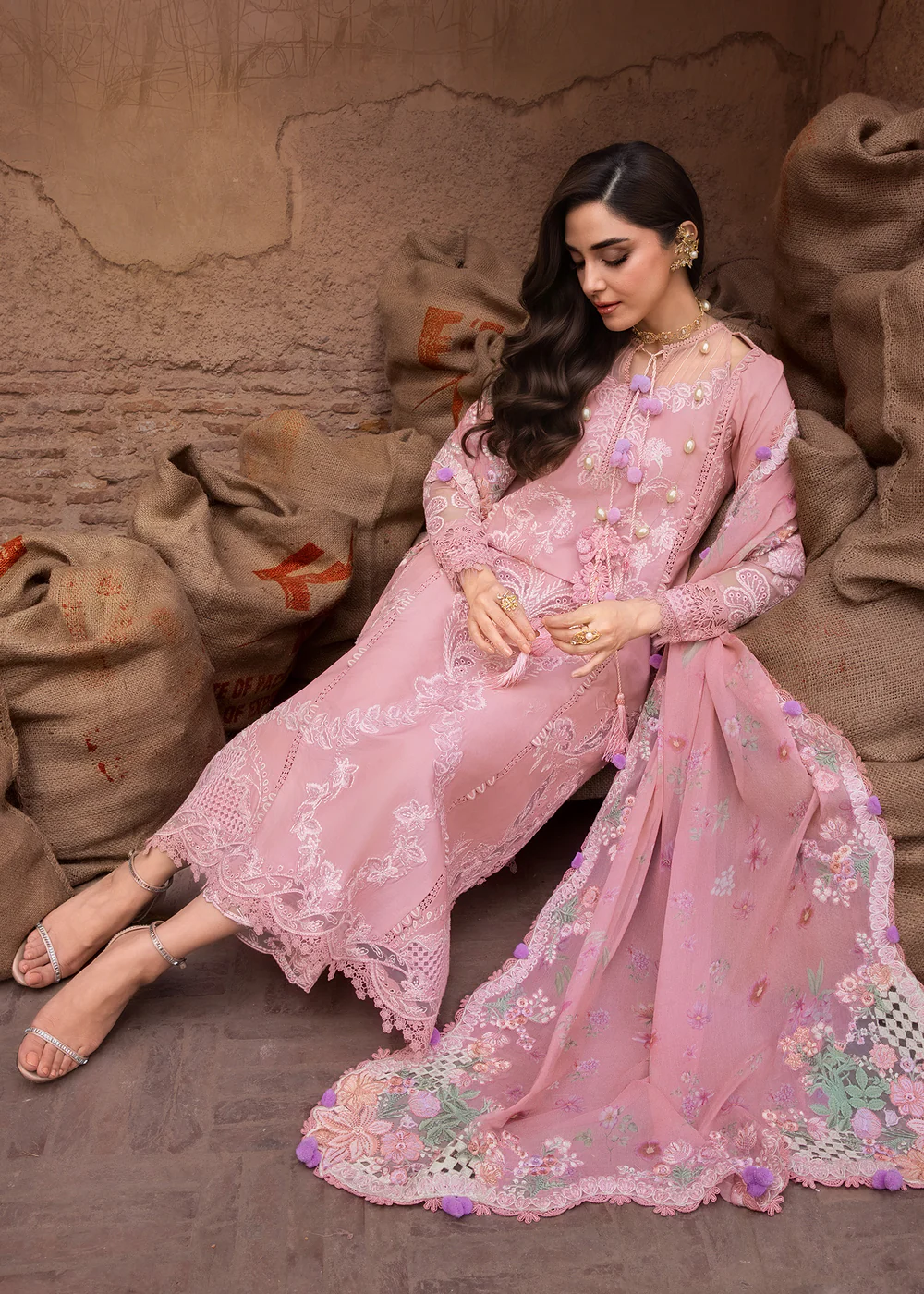 Saira Shakira Luxury Lawn 2026 | OPHELIA | D-4B