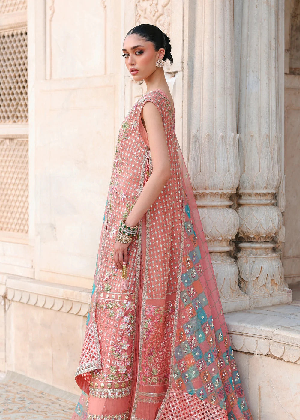 Saira Shakira  Wedding Collection 2026 | DAPHNE - CORAL PINK