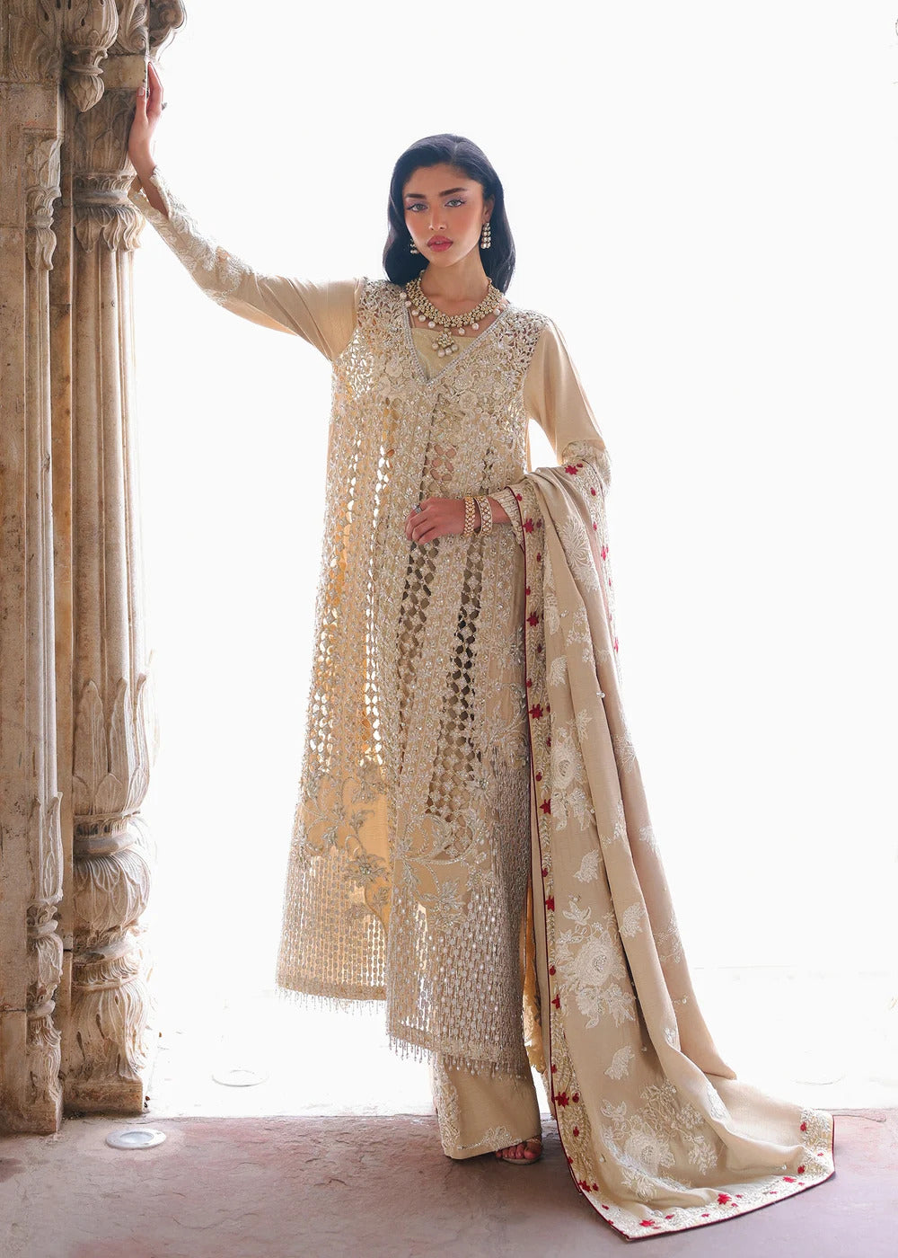 Saira Shakira  Wedding Collection 2026 | ROSE -  BEIGE