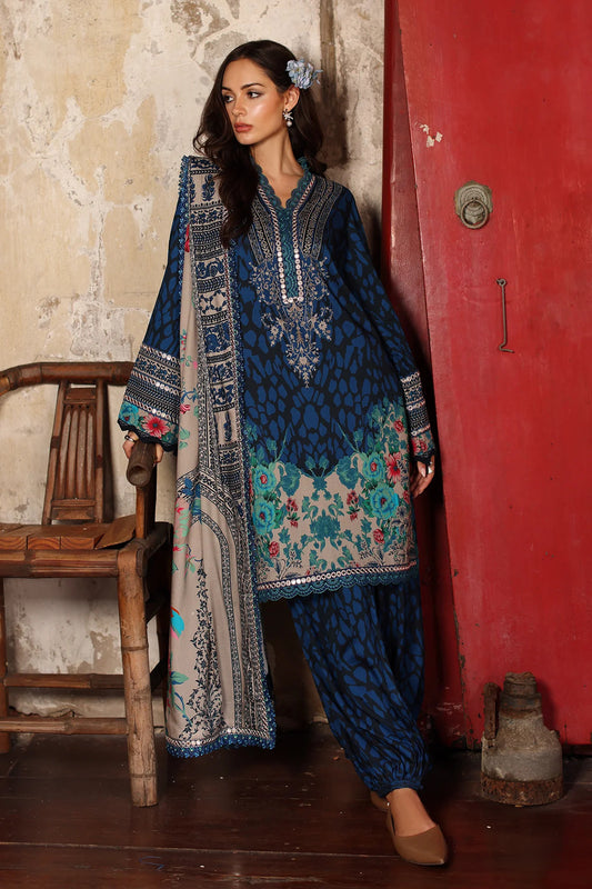 Aniq V1 Linen 2026 by Charizma | Unstitched Embroidered Linen Collection | ANW7-09