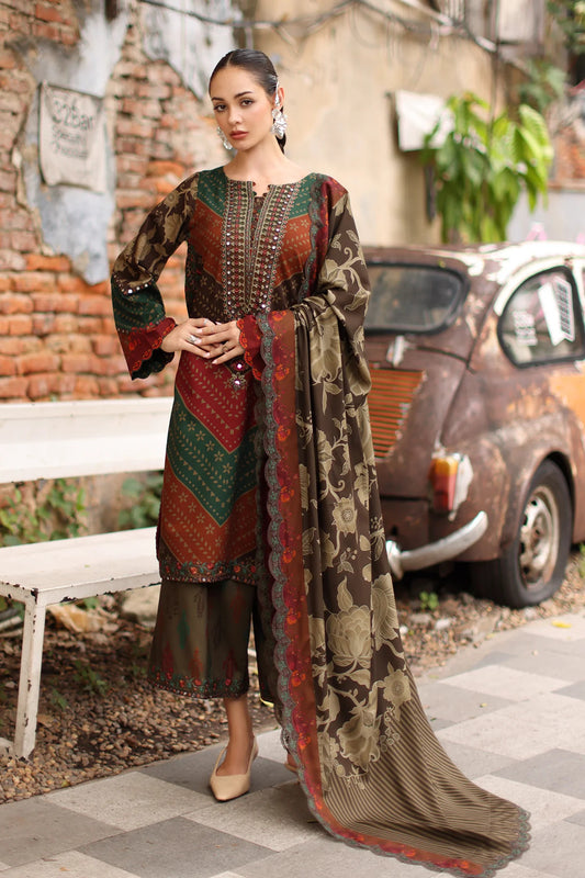 Aniq V1 Linen 2026 by Charizma | Unstitched Embroidered Linen Collection | ANW7-06