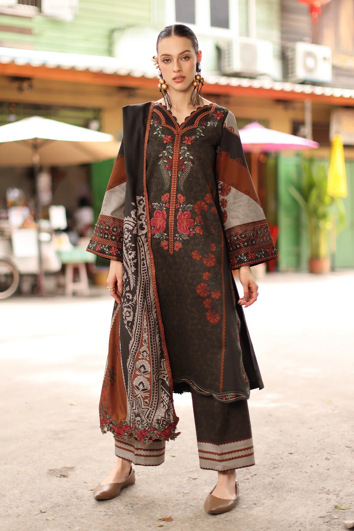 Aniq V1 Linen 2026 by Charizma | Unstitched Embroidered Linen Collection | ANW7-07