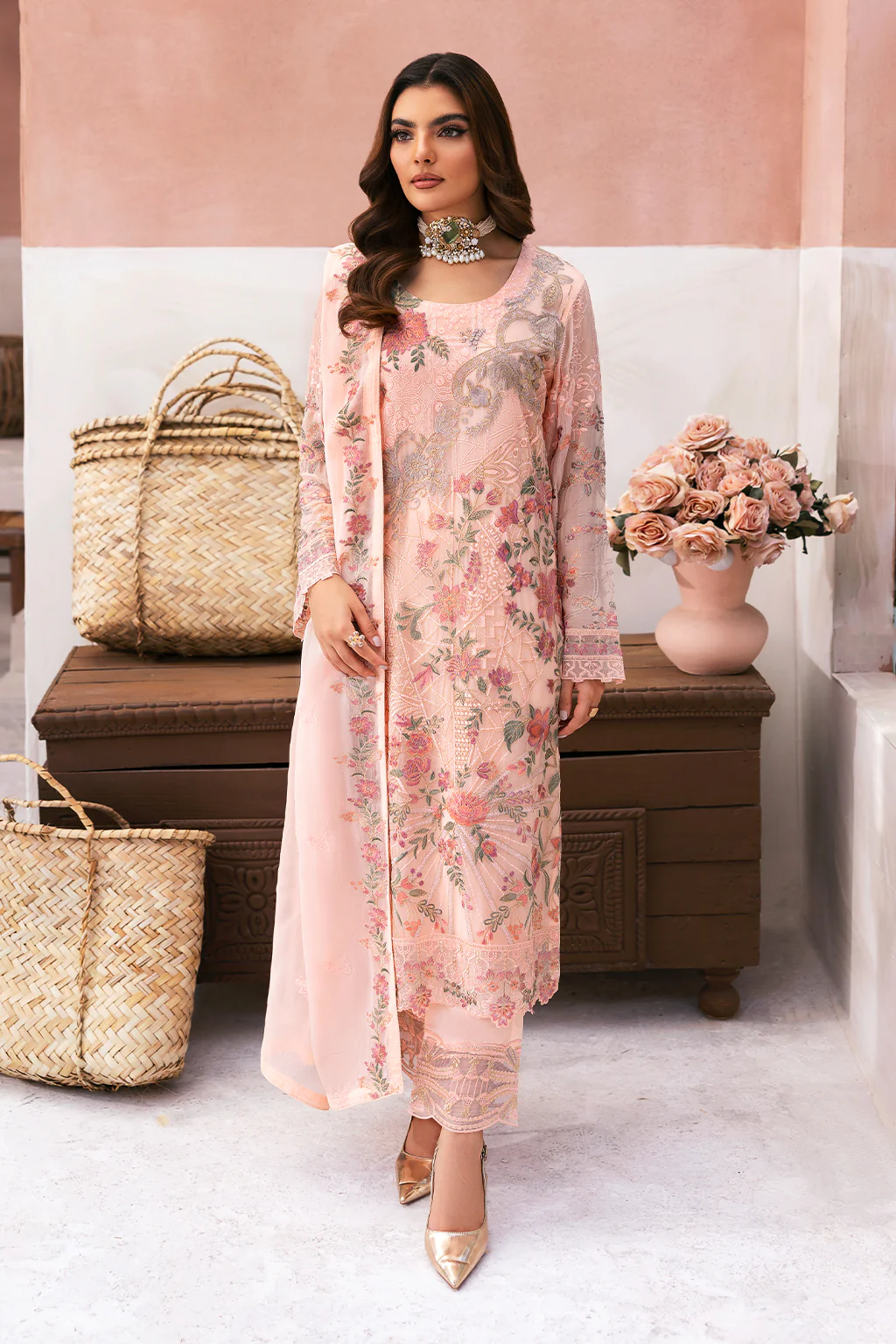 Arzoo by Ramsha Embroidered Chiffon | U-101