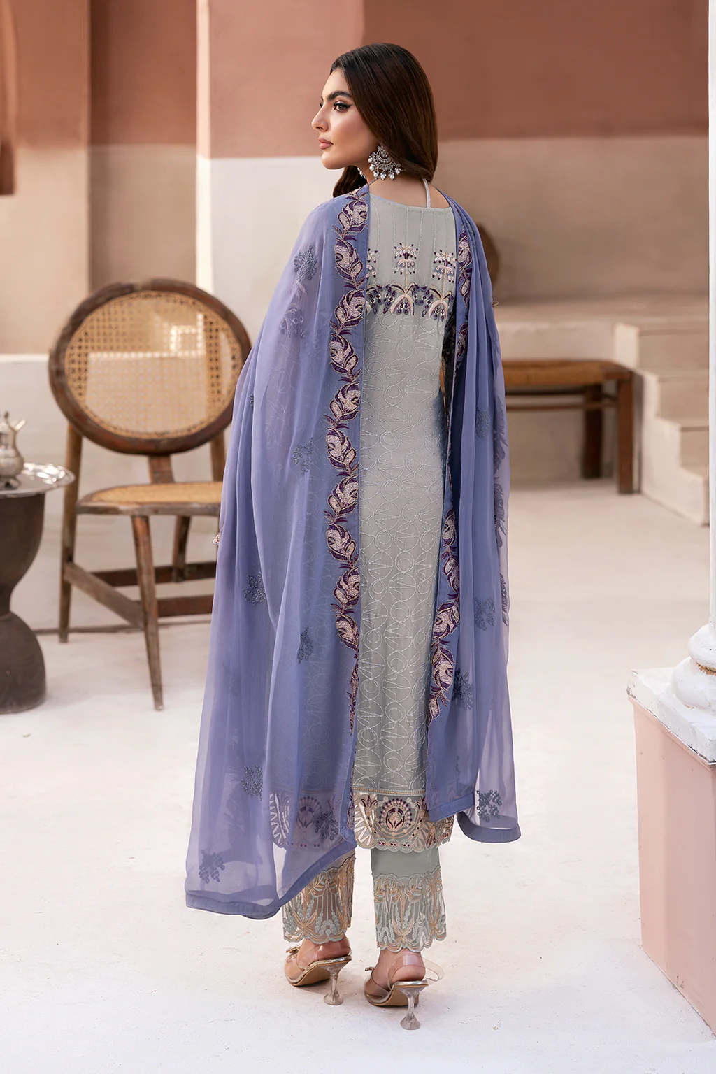 Arzoo by Ramsha Embroidered Chiffon | U-102