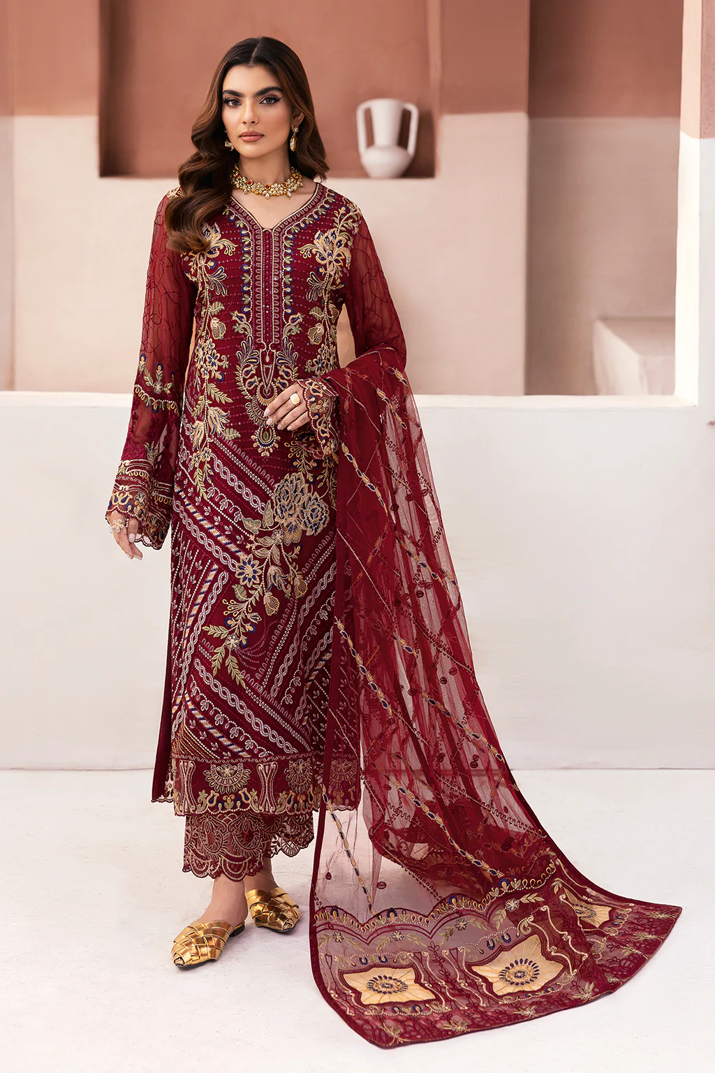 Arzoo by Ramsha Embroidered Chiffon | U-106