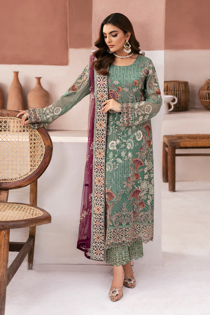 Arzoo by Ramsha Embroidered Chiffon | U-103