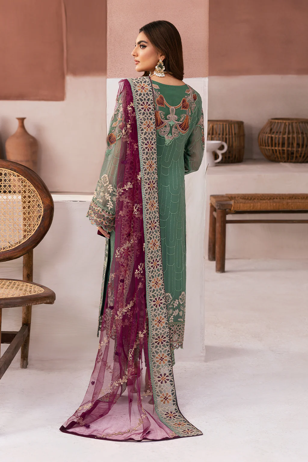 Arzoo by Ramsha Embroidered Chiffon | U-103