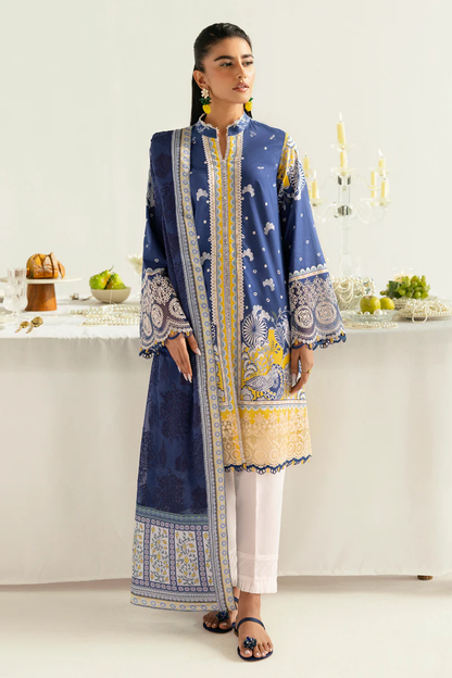 Qalamkar Qprints Unstitched Lawn | HINA | 02A