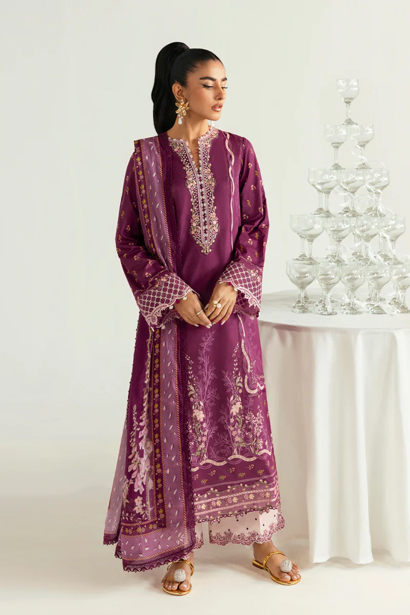 Qalamkar Qprints Unstitched Lawn | MIYA | 01B