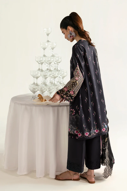 Qalamkar Qprints Unstitched Lawn | RIDA | 03A