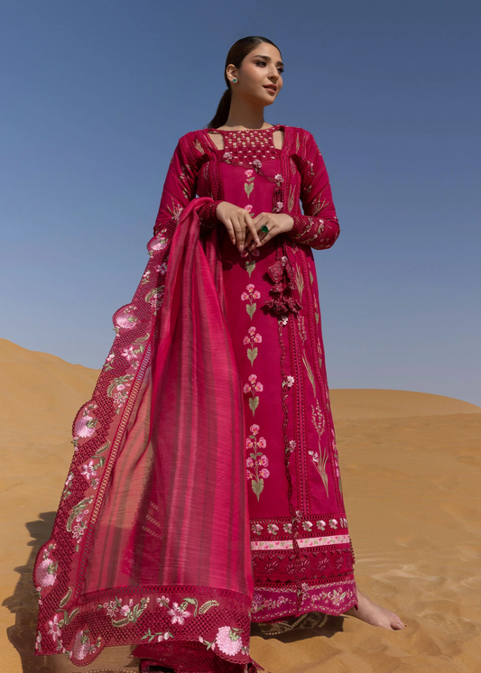 Crimson Lawn 2025 by Saira Shakira | D-09A