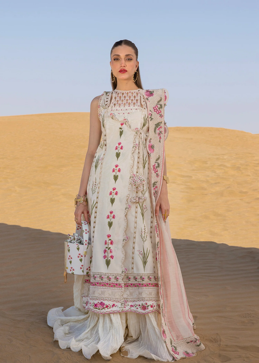 Crimson Lawn 2025 by Saira Shakira | D-09B