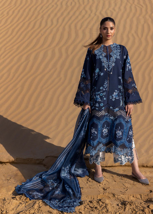 Crimson Lawn 2025 by Saira Shakira | D-01B