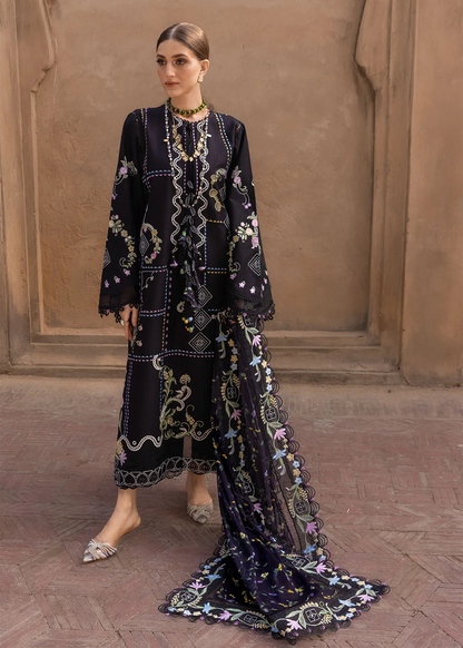 Crimson Luxury Lawn 2026 | FLORAL SERENITY | D-1A