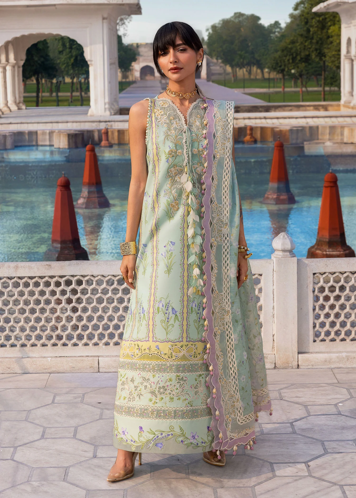 Crimson Luxury Lawn 2026 | SUN-KISSED LETTER | D-9B