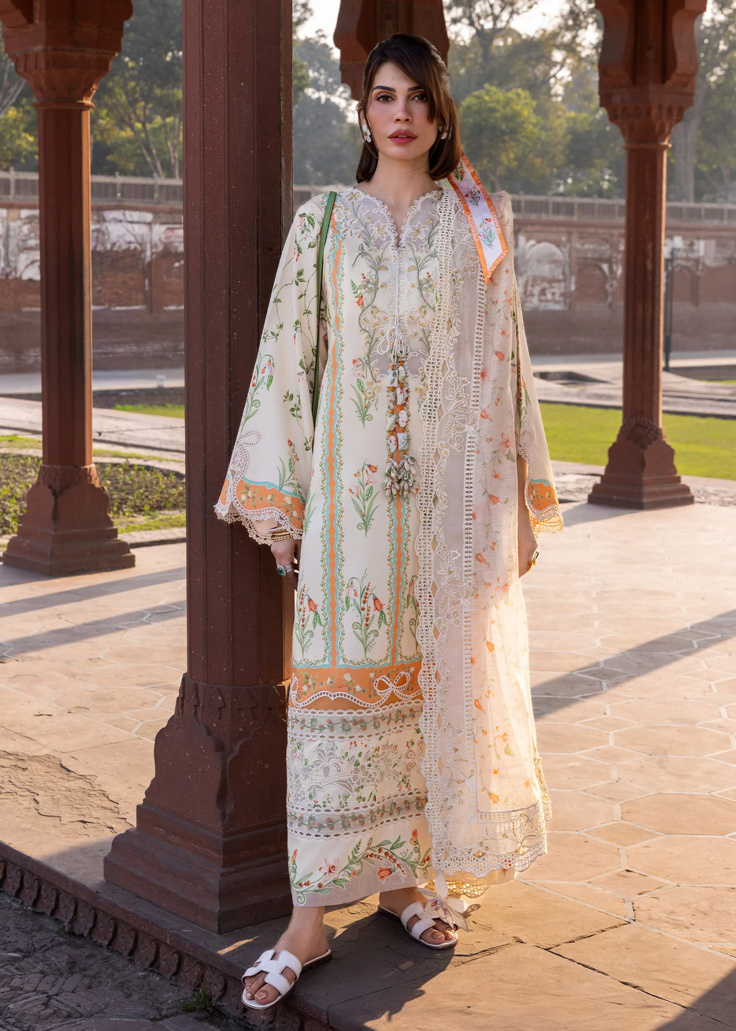 Crimson Luxury Lawn 2026 | SUN-KISSED LETTER | D-9A