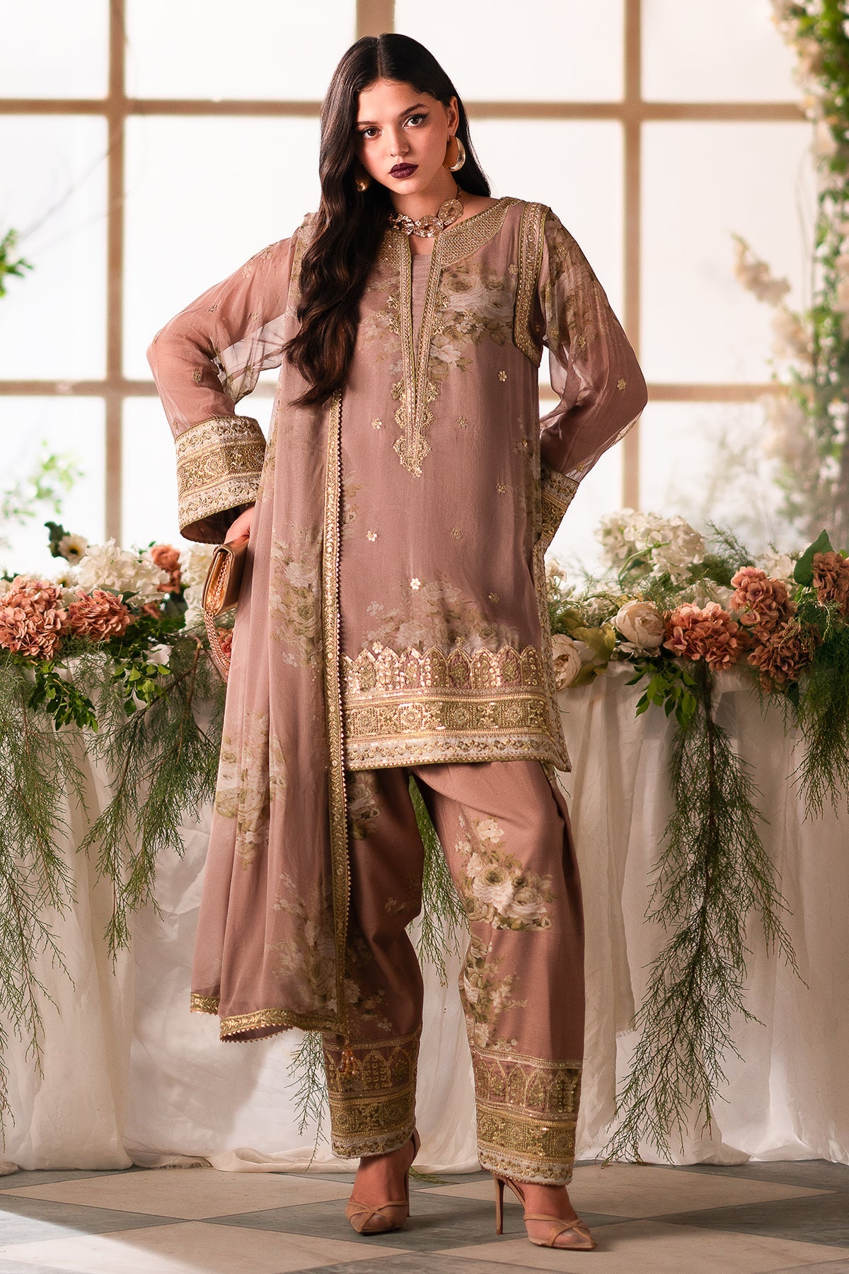 Charizma Vasal Embroidered Chiffon Collection | VSL5-02