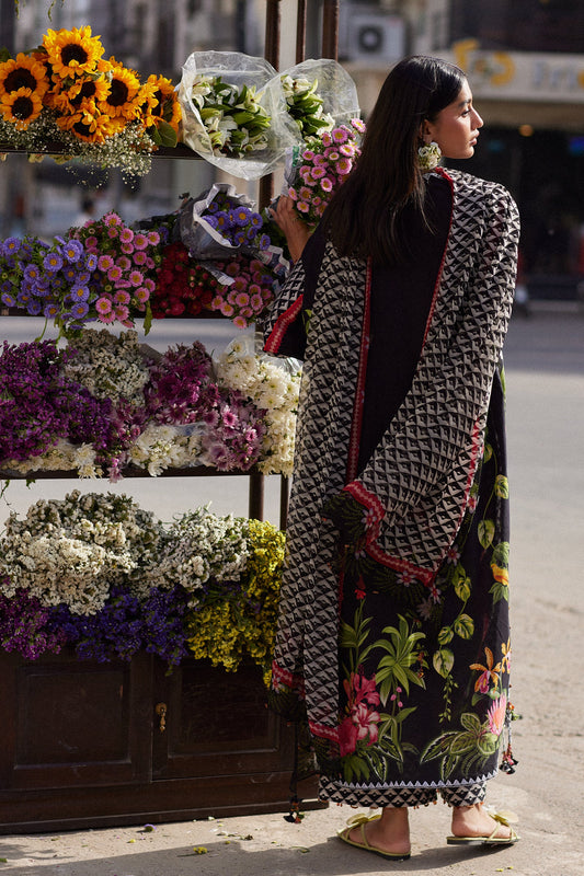 Zaha Festive Lawn 2026 | ZF26-04 | MIDNIGHT BLOOM