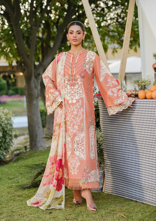Elaf Luxury Lawn 2025 Vol-02 | ELH-5B | AUTUMN DREAM