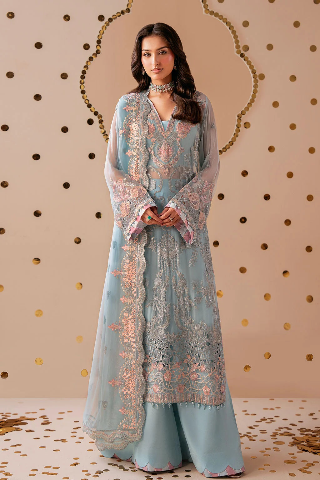 Ramsha Dastak Chiffon Collection 2026 | Q-301