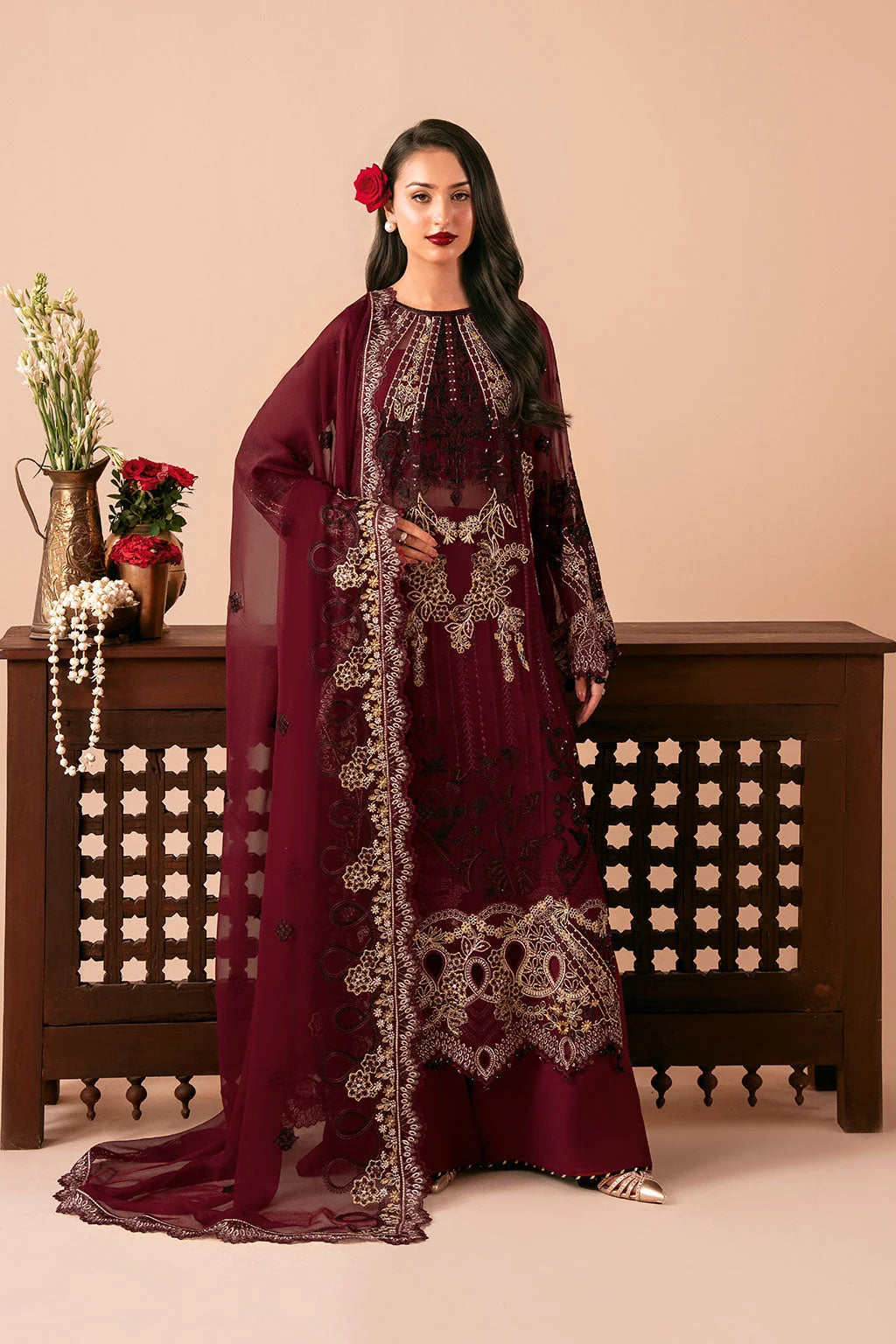 Ramsha Dastak Chiffon Collection 2026 | Q-303